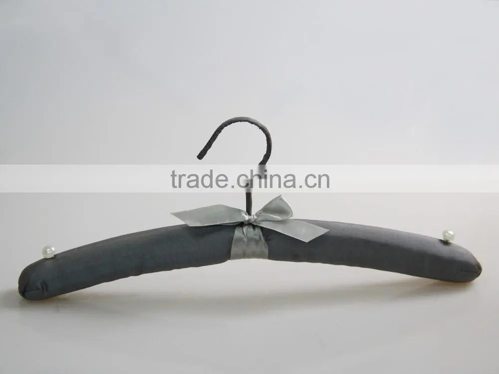 colorful satin hanger soft padded clothes hanger