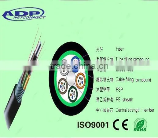 Aerial/Duct Fiber Optical Cable GYTA with Metallic Strengthen Member 2-288Cores