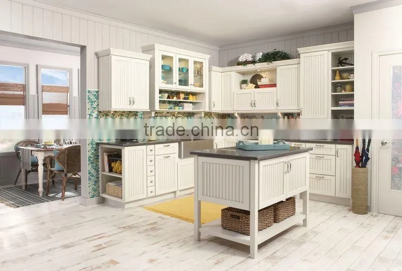 Classic style PVC kitchen cabinet - modular kitchen cabinet ( Foshan furniture)