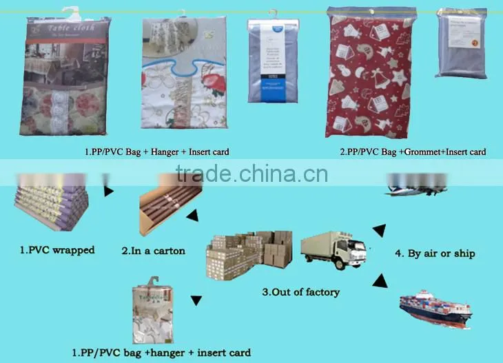 Customized Unique Plastic Designer Embroidered Tablecloth