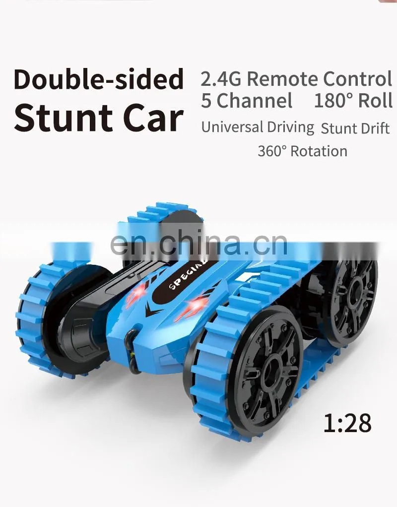 Great Christmas Gift JJRC Q95 2 Play Modes Double-sided Running 360 Rotating Remote Control Stunt Car for Kids