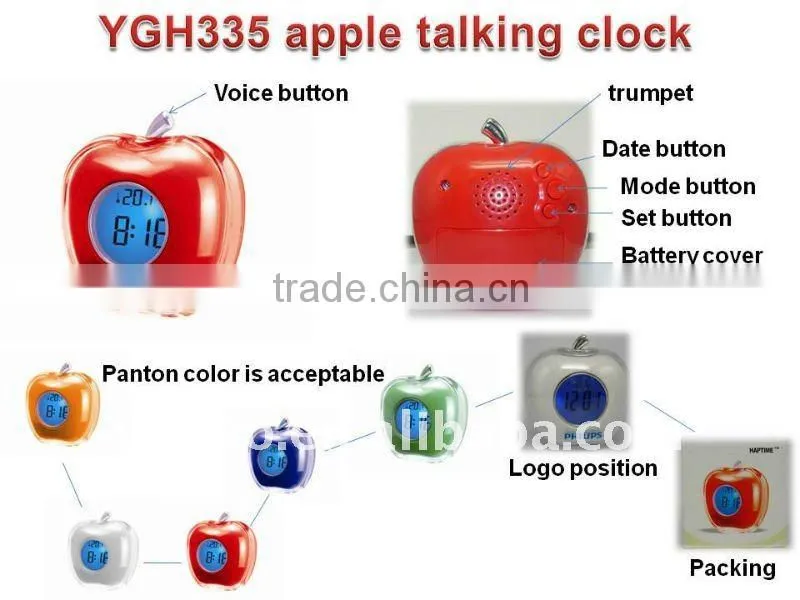 LCD clock, weather station clock, alarm clock