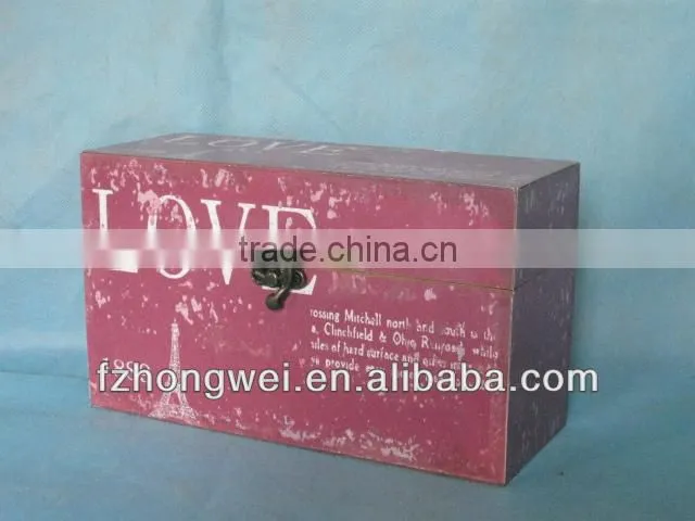 Hongwei 2013 Antiquated Wood Storage Boxes & Bins