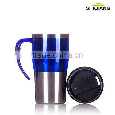 450ml double wall insulated stainless steel travel thermal mugs with handle BL-5061