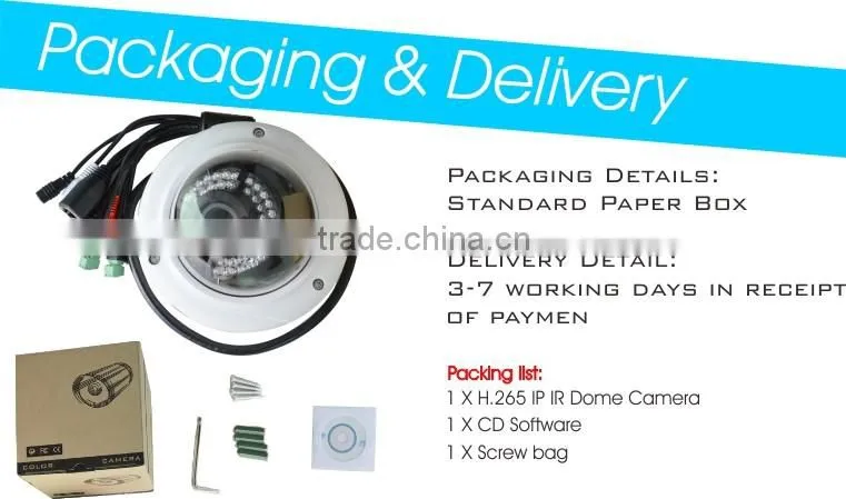 onvif 2.4 protocol hi3516A sony 178 CMOS sensor motion detection 5.0MP HD network IR Dome IP Camera