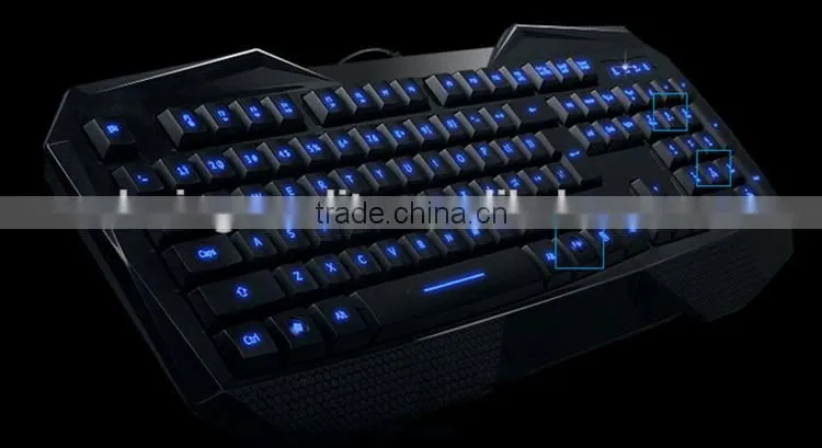 Hot Wired Colorful LED Backlight Mechanical Portable Gaming Keyboard