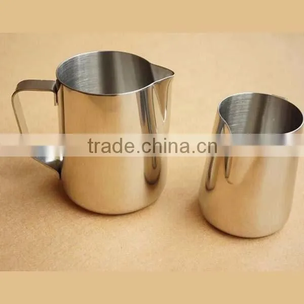 Good quality Stainless Steel Milk Cup Milk Frothing Pitcher 12 /20 /32 OZ milk frothing pitcher