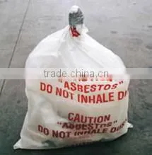 rubbish bag for asbestos fibers