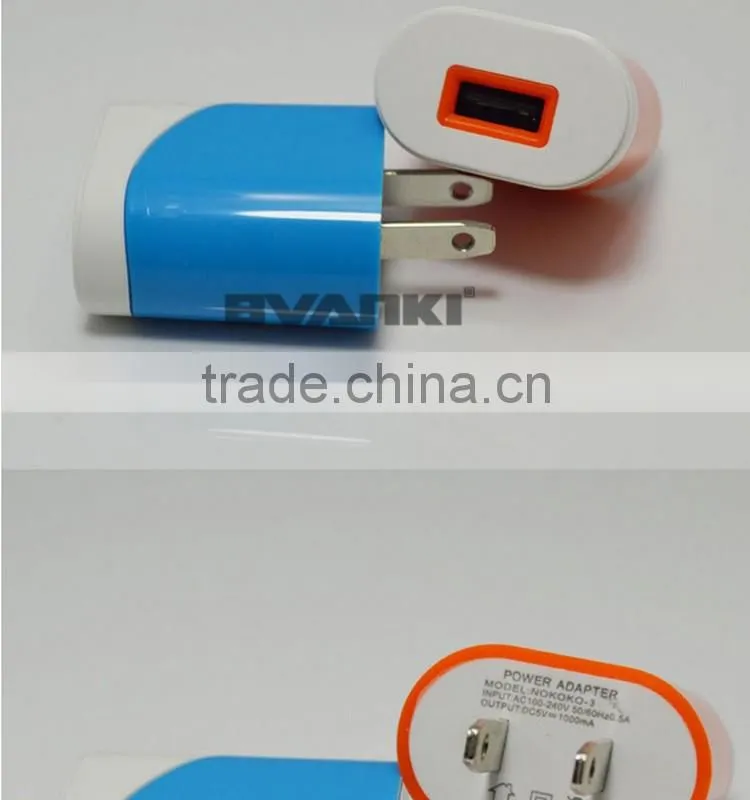 2016 hot new arrivals factory sale New Arrival USB Power Adapter 1A Quick Charger USB Travel Charger fast shipping