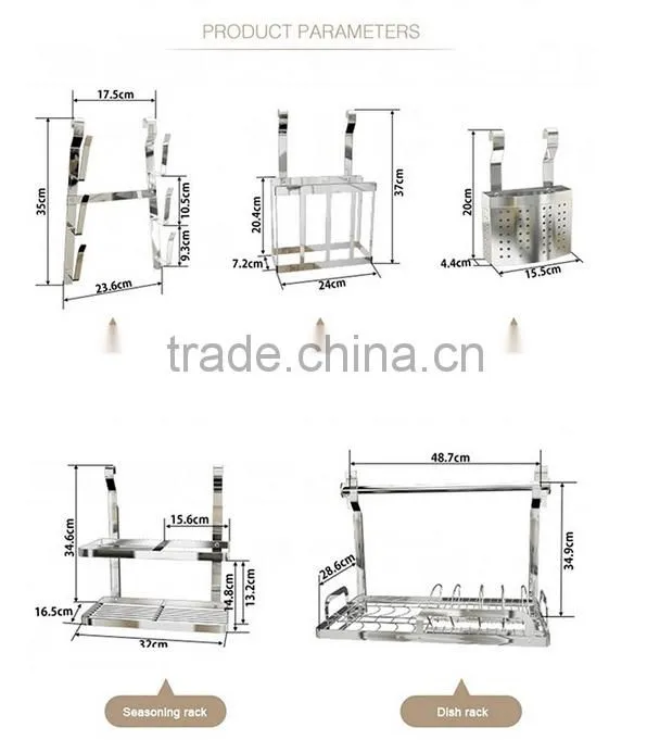 Wall Mount hanging Storage Organizer Rack