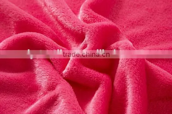 Pretty plain color cheap soft warm blankets queen size