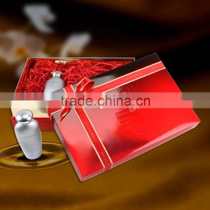 Fashion designed luxury cosmetic paper box hot stamping cosmetic gift box