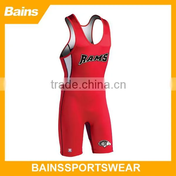 Spandex youth wrestling singlet&cheap custom wrestling singlets