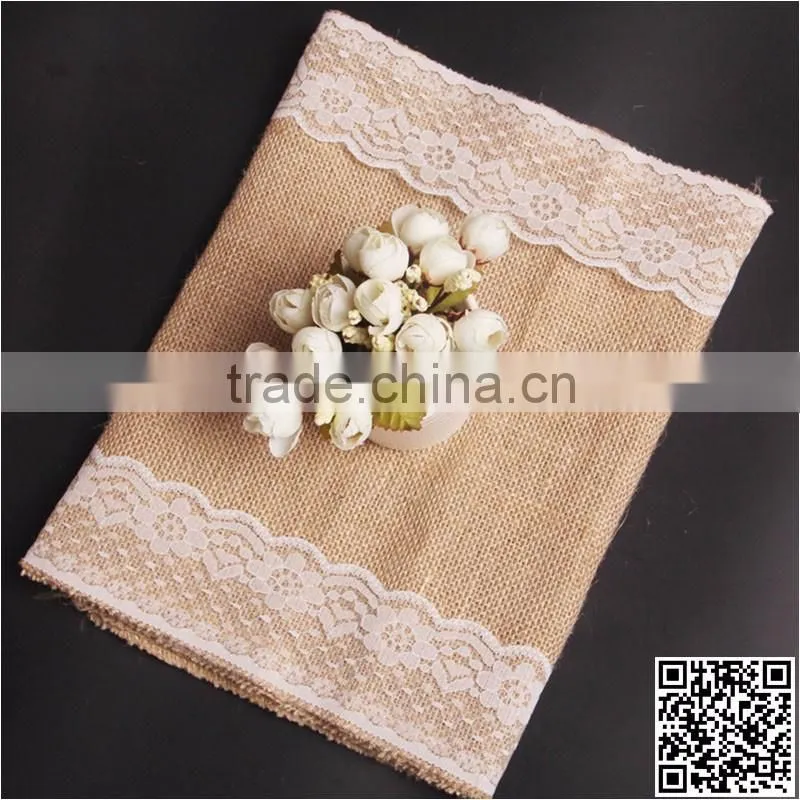 Welcome customized print logo linen fibric gift jewelry bag,small giveaway drawstring bear linen present bag