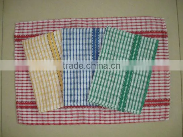 Yarn-dyed cotton kitchen towel