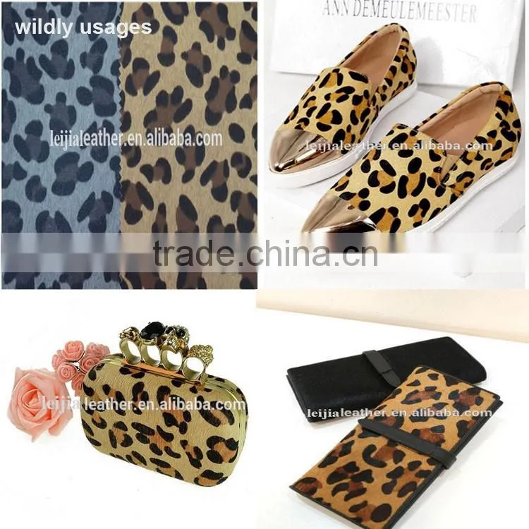 Animal Skin Nubuck PVC Synthetic Leather for Bags,Purse,Shoes with good quality and competitive price