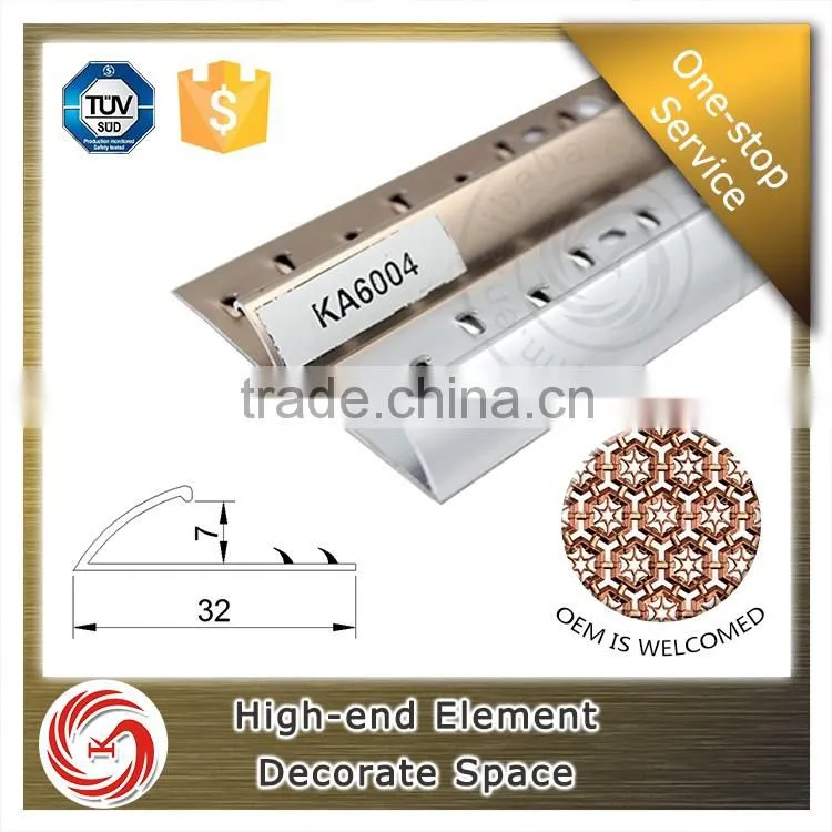 Z shape carpet transiton strips carpet trim aluminium carpet cover strips
