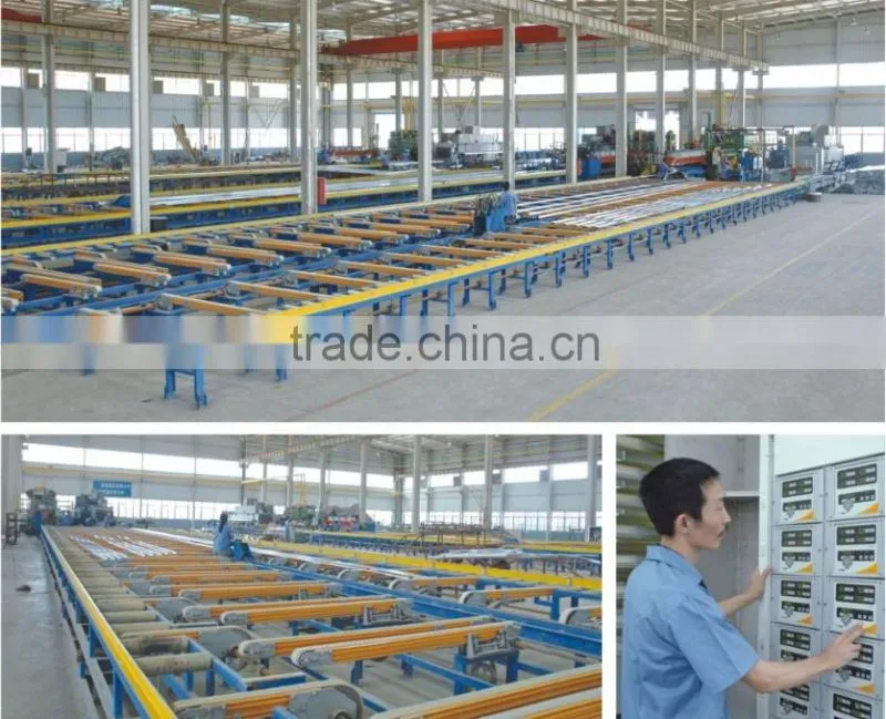Silver white electrophoresis aluminum profile