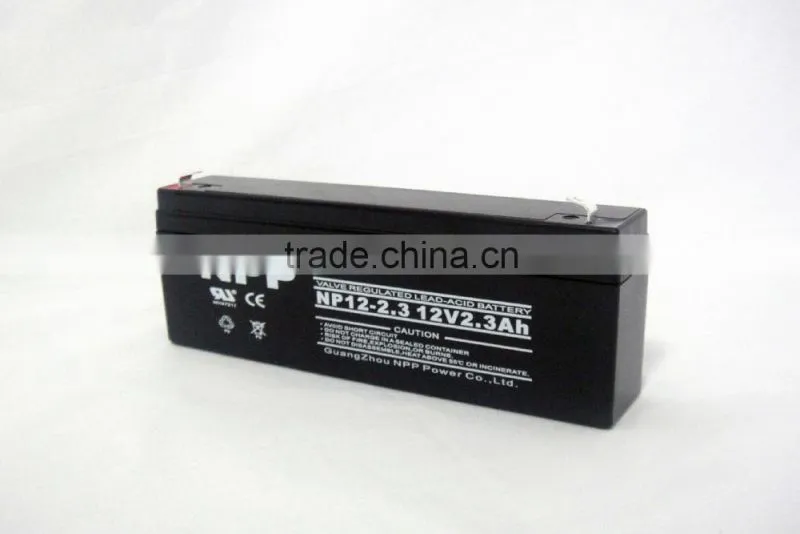 12v2.3ah small 12 volt rechargeable smf battery