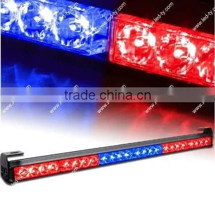 27" Hazard Emergency Warning Tow Traffic Advisor Strobe Light Bar -Red&Blue