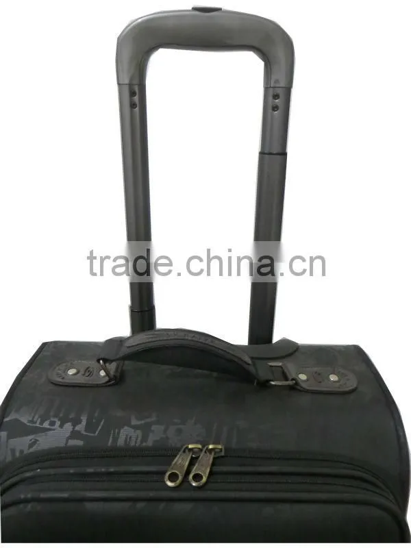 Newest aluminum trolly luggage set with pattern printed