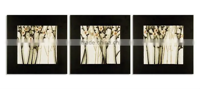 plum blossom red flower relief home decorative painting for living room