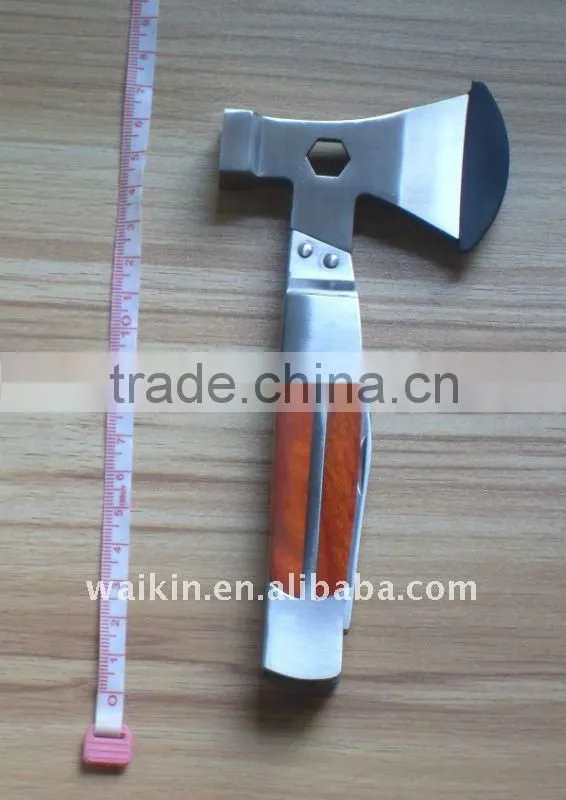 Stainless Steel Climbing Multi Tool Hammer In A Nylon Bag