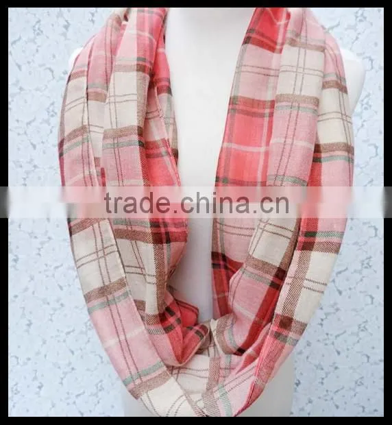 2014 Grid many colors infinity scarve l. Holiday Scarf. Valentine scarf. CREAM and Colorful scarf at stock