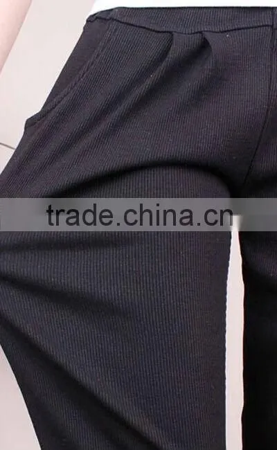 Ladies casual pants Fashion women spring and autumn thin stitching foot Leggings pencil trousers casual pants women