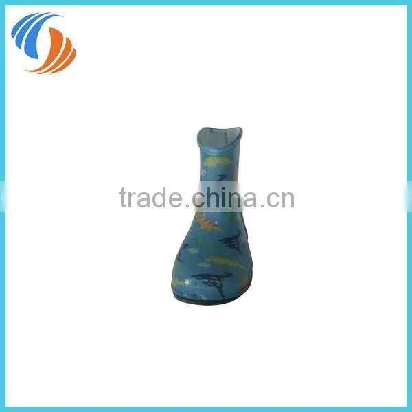 New PVC Dinosaur Blue Kids rain boots