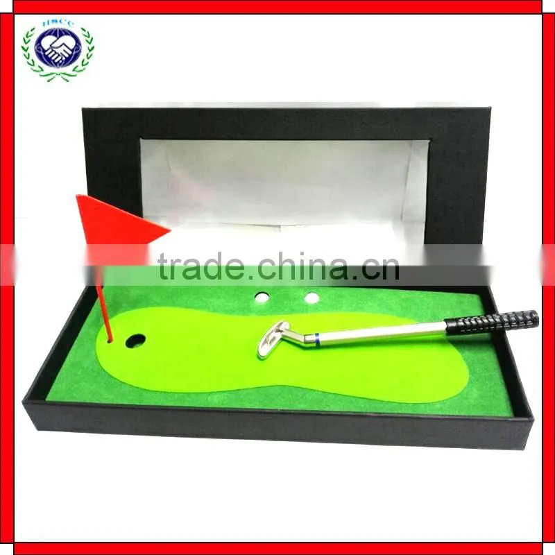 High Quality Souvenir Gifts 3 Metal Pen Mini Golf Pen Set