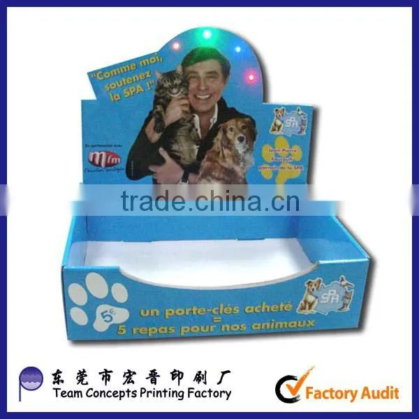 custom retail cardboard corrugated paper display for candy