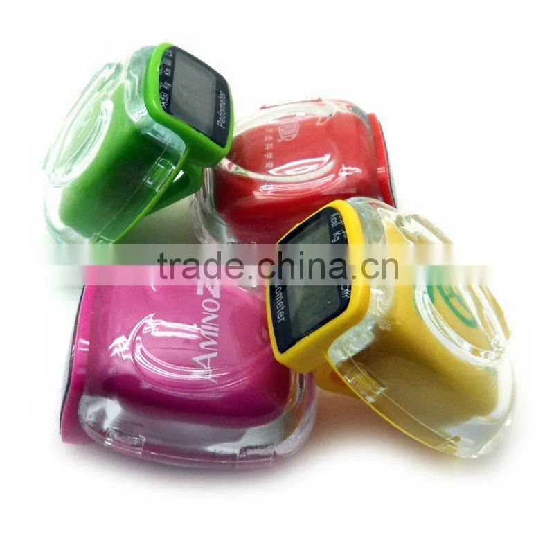 pedometer wristband 12/24 hour format step, distance and calorie counter