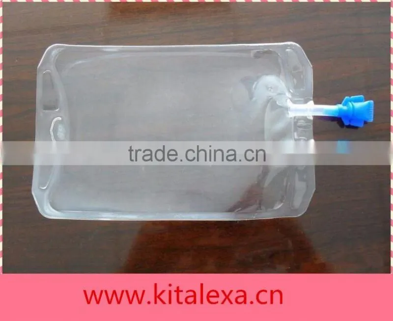 250ML non PVC infusion bag, infusion bag, double bag infusion, medical infusion bag