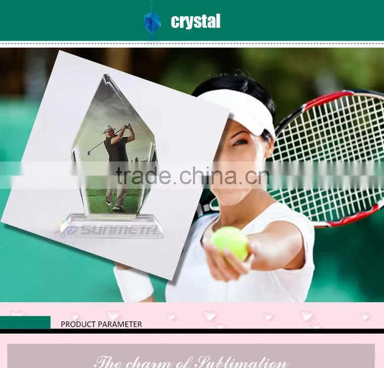 digital photo frame sublimation printing crystal picture crystal photo frame