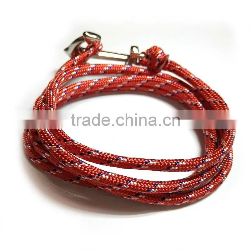 drilling anchor bracelet fashion bracelets 2016 jewellery leather bracelet stainless steel chain