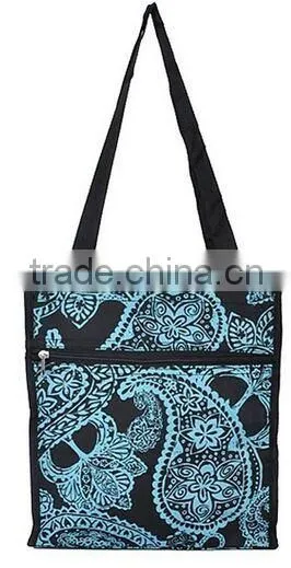 fancy printed fashionable and large capacity tote bag