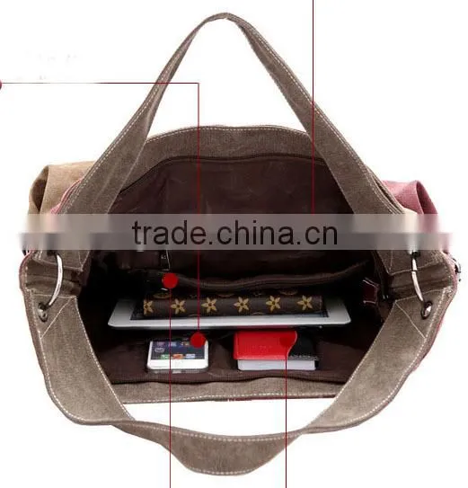 2015 European fashion good looking women canvas tote bag