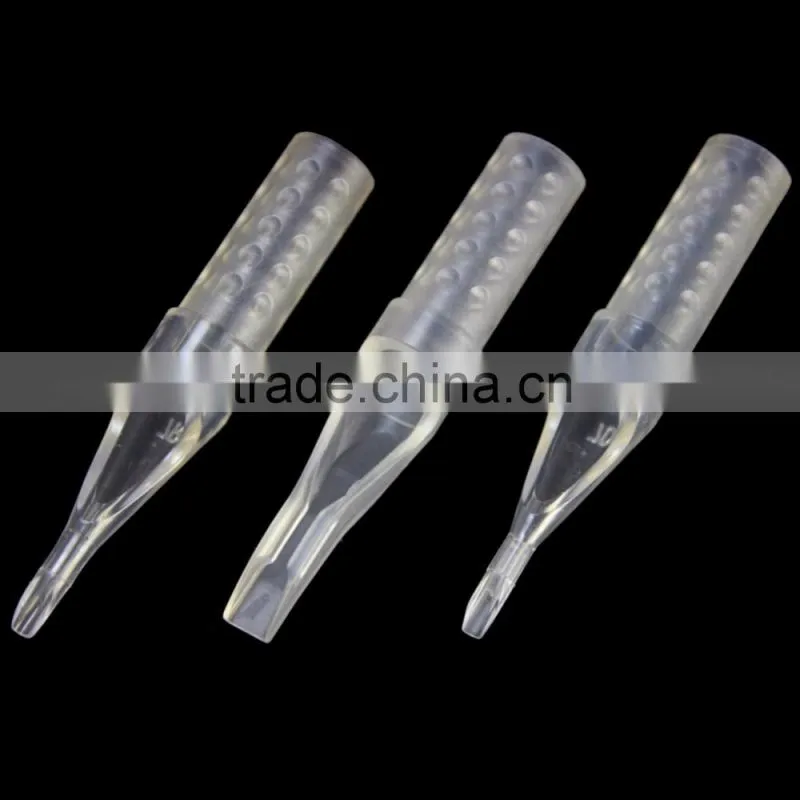 Transparent disposable tattoo tip 7R for tattoo machines & tattoo needles