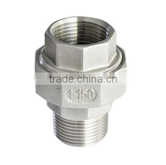 high quality stainless steel 304/316 union 150lbs (CE approved)