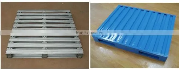 Warehouse storage Stackable steel pallets