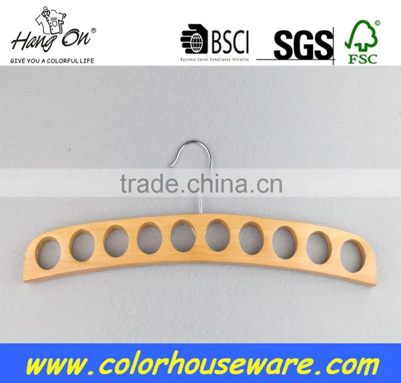 New style Tie wooden hanger rack