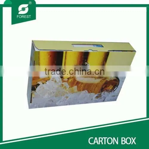 Flat pack storage box beer bottle cartons