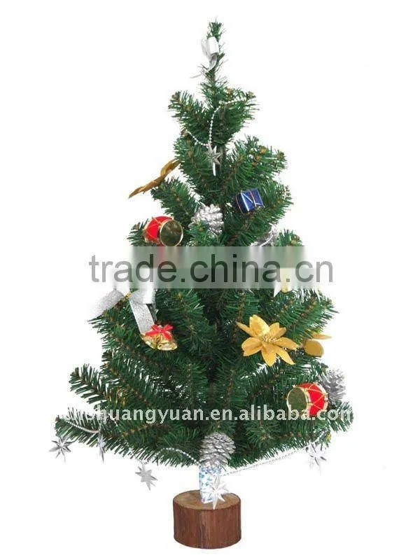 small christmas tree with decorations
