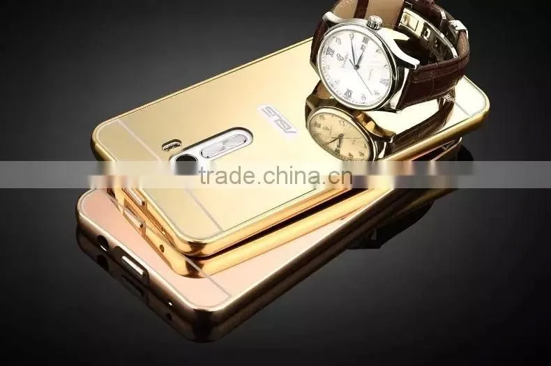 Hot Sale For Asus Zenfone 5 ZE551ML ZE500KL ZE550KL ZD551KL Aluminum Alloy Frame Mirror Acrylic Plastic Back Cover Case