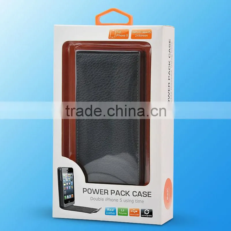 For iPhone 5 case charger 2450mA