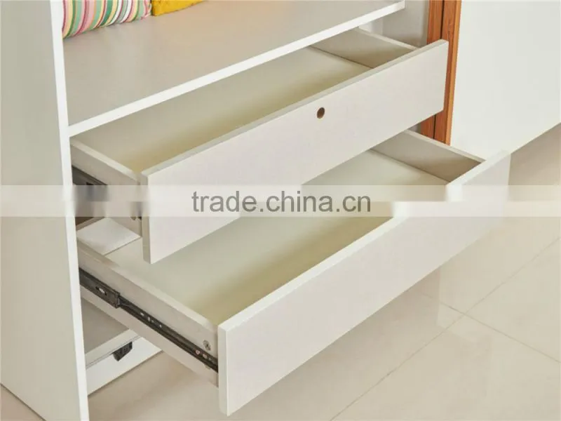 Modern high glossy functional sliding door wardrobe