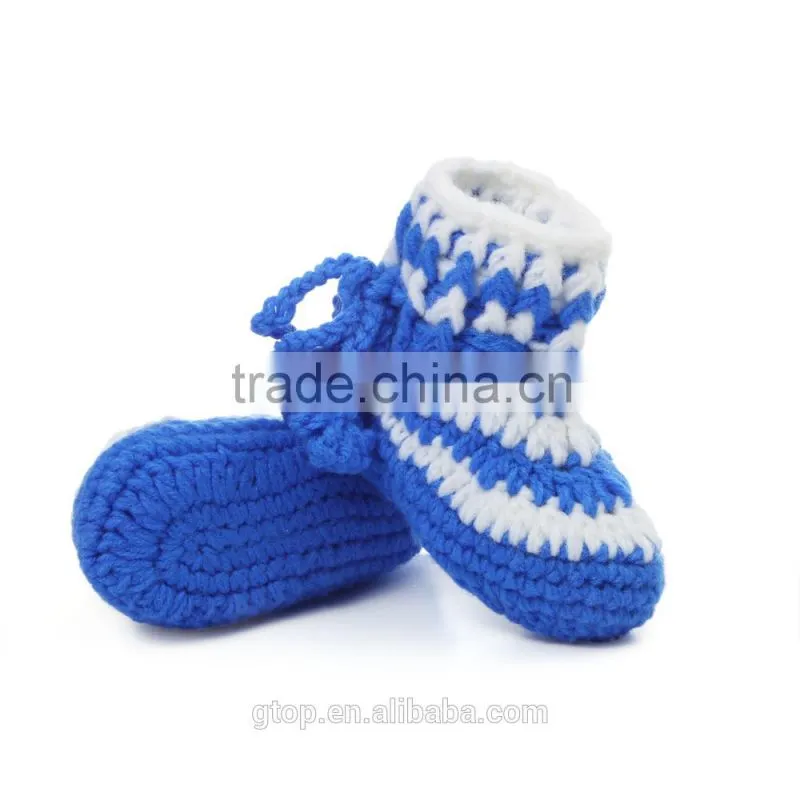 Fashion shoe China wholesale crochet knitting crochet baby shoes S-8