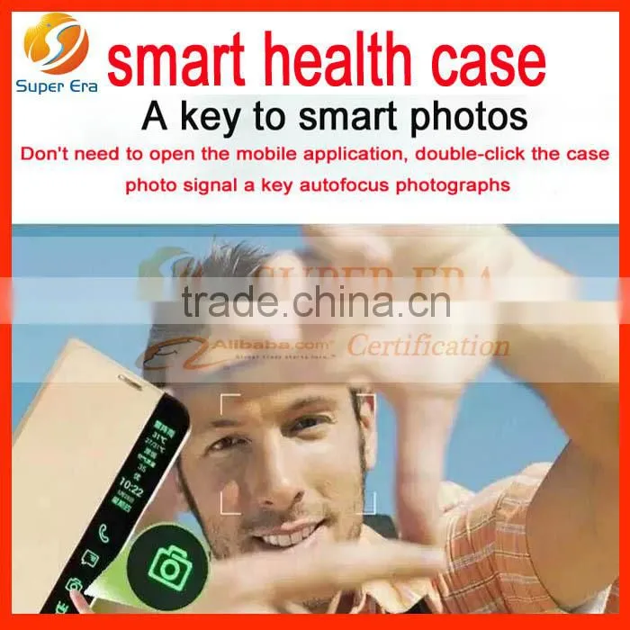 smart health flip leather Case for samsung galaxy s6 s6edge case nice perfect using