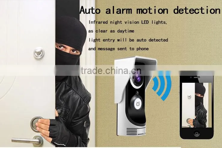 smart doorbell for motion detection unlock function waterproof IP65